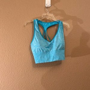 Victoria’s Secret Pink blue sports bra size XL. NWT